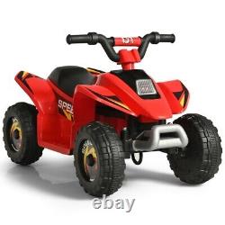 6V Electric Kids Ride On Car ATV 4-Wheeler Red Color Toy Toddlers Vehicle Drive