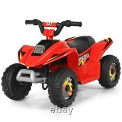 6V Electric Kids Ride On Car ATV 4-Wheeler Red Color Toy Toddlers Vehicle Drive