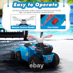 6V Electric Kids Ride on Toy Car with Trailer, Toddler 4 Wheeler Powered Vehicle