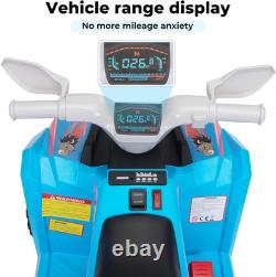 6V Electric Kids Ride on Toy Car with Trailer, Toddler 4 Wheeler Powered Vehicle