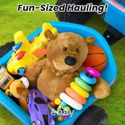 6V Electric Kids Ride on Toy Car with Trailer, Toddler 4 Wheeler Powered Vehicle