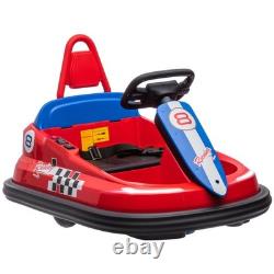 6V Electric Ride On Bumper Car for Kids, 360° Spinning Toy Vehicle with Lights