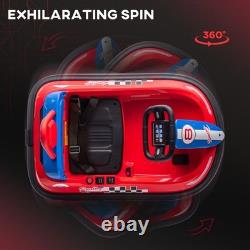 6V Electric Ride On Bumper Car for Kids, 360° Spinning Toy Vehicle with Lights