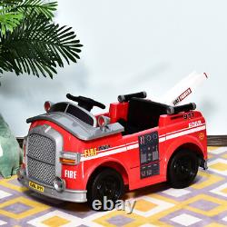6V Electric Ride On Car Fire Truck Vehicle Toy for Kids with Remote Control
