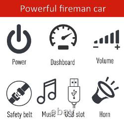 6V Electric Ride On Car Fire Truck Vehicle Toy for Kids with Remote Control