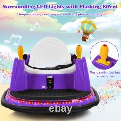 6V Kids Ride On Bumper Car Vehicle 360° Spin Race Toy with Remote Control