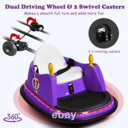 6V Kids Ride On Bumper Car Vehicle 360° Spin Race Toy with Remote Control
