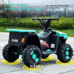 6V Kids Ride on Quad ATV 4-wheel Electric Vehicle Toy Car Christmas Xmas Gift