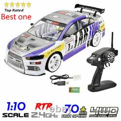 70km/h High Speed 1/10 4WD High Simulation Model RC Racing Car Drift Toy Vehicle