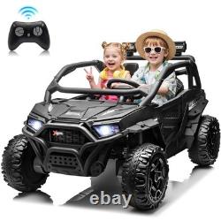800W High Power Electric Ride On Vehicle Red Children Toy Car RC Bluetooth Audio