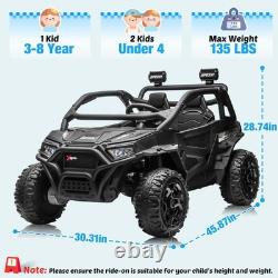 800W High Power Electric Ride On Vehicle Red Children Toy Car RC Bluetooth Audio