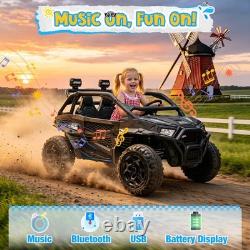 800W High Power Electric Ride On Vehicle Red Children Toy Car RC Bluetooth Audio