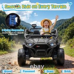800W High Power Electric Ride On Vehicle Red Children Toy Car RC Bluetooth Audio