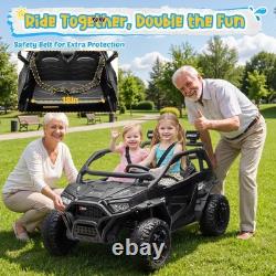 800W High Power Electric Ride On Vehicle Red Children Toy Car RC Bluetooth Audio