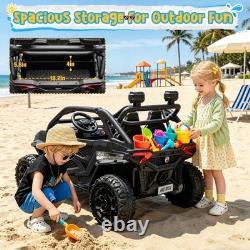 800W High Power Electric Ride On Vehicle Red Children Toy Car RC Bluetooth Audio