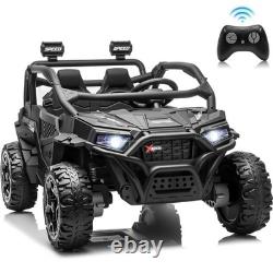 800W High Power Electric Ride On Vehicle Red Children Toy Car RC Bluetooth Audio