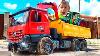 Alex S Car Toy Adventure Backhoe Tractor Cars Concrete Truck Fuel Truck U0026 Police Car