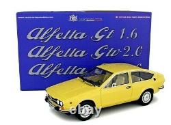 Alfetta Gtv Model Car alfa romeo Yellow Scale 1/18 vehicles LAUDORACING