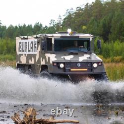 Amphibious Car All-Terrain Vehicle 6x6 With Living Module 800 Liters Capacity