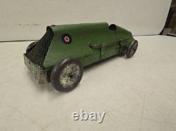 Antique 12.5 Tin Babs Land Speed Record Car Toy No. 10 Boattail Racer England