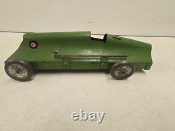 Antique 12.5 Tin Babs Land Speed Record Car Toy No. 10 Boattail Racer England