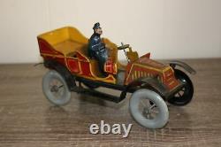 Antique Germany Tin Litho Wind Up Toy FISCHER ROADSTER CAR