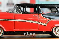 #Antique Tin Toy# Japanese Bandai Ford Fairlane Ranchwagon Station Car Japan Old
