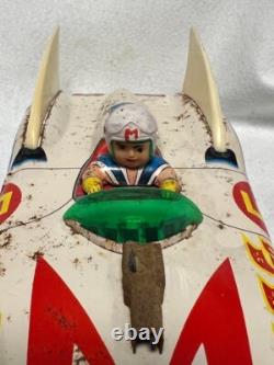 Aoshin ASC Mach GoGoGo Tin Toy Car Automobile Vehicle Made in Japan Vintage