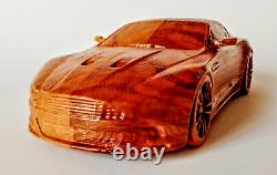 Aston Martin DBS 116 Wood Scale Model Car Vehicle Replica Oldtimer Vintage Toy