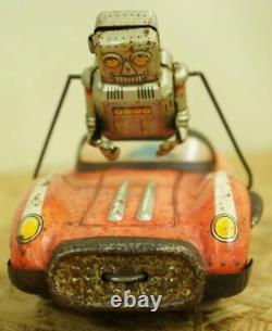 Atc Asahi Space Patrol Robot R8 Car Vehicle Toy Tin Plate Retro Vintage As-Is