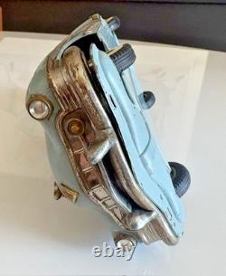 Authentic Marusan KOSUGE Cadillac Gray-Blue Tin Friction Toy Car 1950s Japan