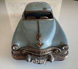 Authentic Marusan KOSUGE Cadillac Gray-Blue Tin Friction Toy Car 1950s Japan