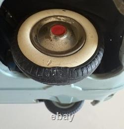 Authentic Marusan KOSUGE Cadillac Gray-Blue Tin Friction Toy Car 1950s Japan