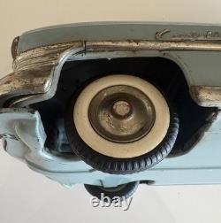 Authentic Marusan KOSUGE Cadillac Gray-Blue Tin Friction Toy Car 1950s Japan