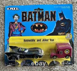 BATMAN-THE MOVIE 1989 ERTL Complete Die-cast Set Lot Of 8 On Cards