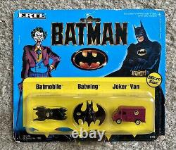 BATMAN-THE MOVIE 1989 ERTL Complete Die-cast Set Lot Of 8 On Cards