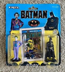 BATMAN-THE MOVIE 1989 ERTL Complete Die-cast Set Lot Of 8 On Cards