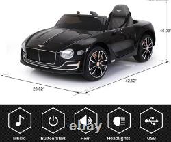 BENTLEY Style Kids Ride on Car 12V Child Toy Electric Remote Control LED MP3 US