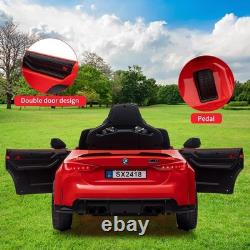 BMW M4 Licensed 12V Kids Electric Car Twin Motors LED Music Parental Remote