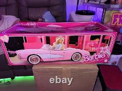 Barbie The Movie Pink Corvette Collector Doll Car 2023 Mattel HPK02 New Toy