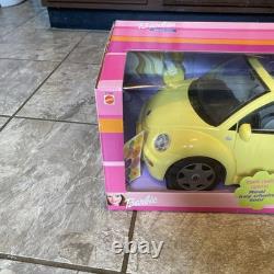 Barbie Volkswagen New Beetle Vehicle Yellow 2000 Mattel 27589 New I Box