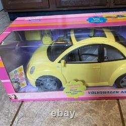 Barbie Volkswagen New Beetle Vehicle Yellow 2000 Mattel 27589 New I Box
