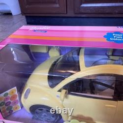 Barbie Volkswagen New Beetle Vehicle Yellow 2000 Mattel 27589 New I Box