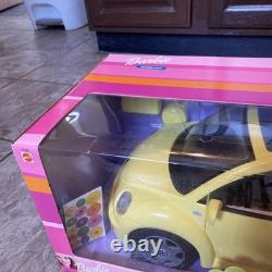 Barbie Volkswagen New Beetle Vehicle Yellow 2000 Mattel 27589 New I Box