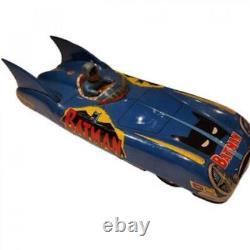 Batman Batmobile Car Tin Toy Aoshin Blue Vintage Showa Retro