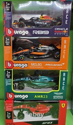 Bburago Die-Cast Rreplica Collectible Race Car Vehicles Lot of 9
