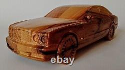 Bentley Brooklands Coupé 118 Wood Scale Model Car Vehicle Replica Oldtimer Toy