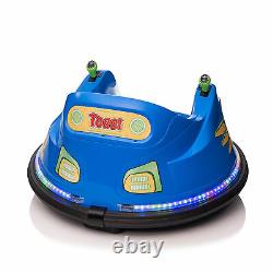 Blue 6V Kids Ride on Bumper Game Car Electric Vehicle 360 Degrees Spin Christmas