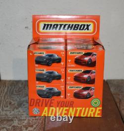 Box Of 24 Tesla Matchbox Cars Model Y & Roadster Electric Vehicle Suv Ev Case
