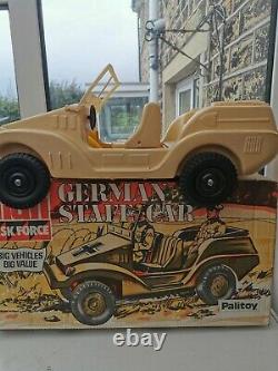 Boxed Vintage Action Man German Staff Car vehicle afrika Korps rare